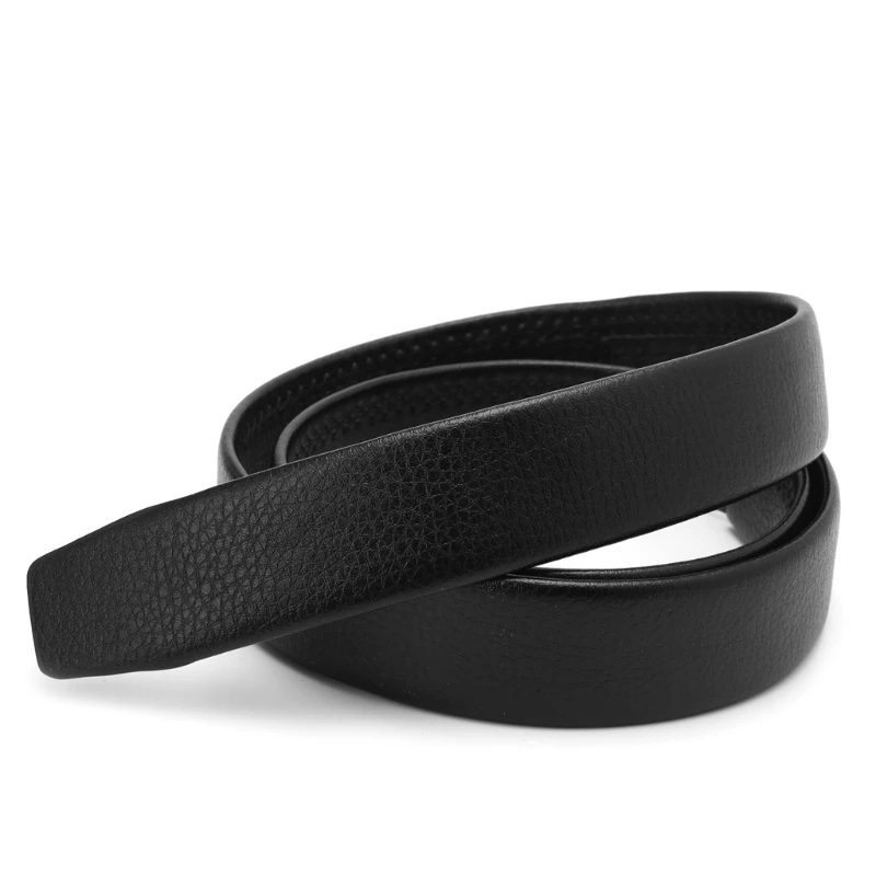 No Stitching Strap Модная искусственная кожа мужчины без автоматической пряжки ремни без строчки ремень Пояс - Цвет: No Stitching Strap