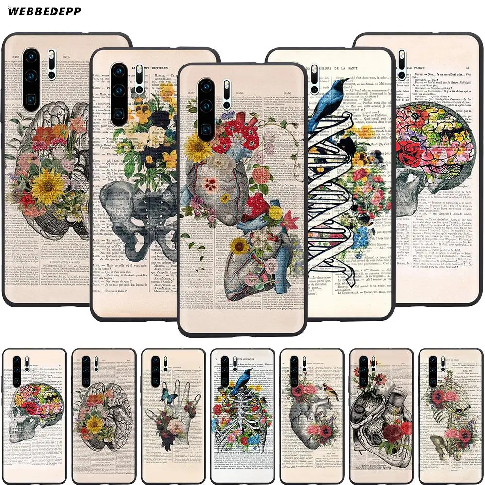 Webbedepp Human in Art Newspaper Case for Huawei P8 P9 P10 P20 P30 Lite Pro P Smart Z 2019 Mini | Мобильные телефоны и