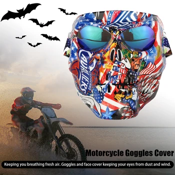 

Motorcycle PC 180x165 mmGoggles Cover Windproof Halloween Costume Safety Driving Anti Fog