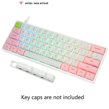 

1Set GK61X Wired Mechanical Keyboard RGB Switch Cable Pcb Case Dual Mode Kits