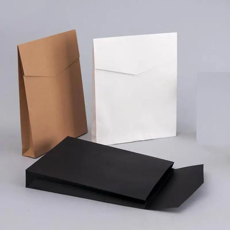 100 шт./лот, крафт-бумага, конверт, подарочные коробки, Подарочная посылка, сумка для книги/шарфа/одежды, документов, свадебные украшения