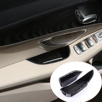 

Door Handle Storage Box For Mercedes Benz W205 C-Class GLC C180 C200 C260 2015-2016 Tray Accessories Car-Styling For LHD