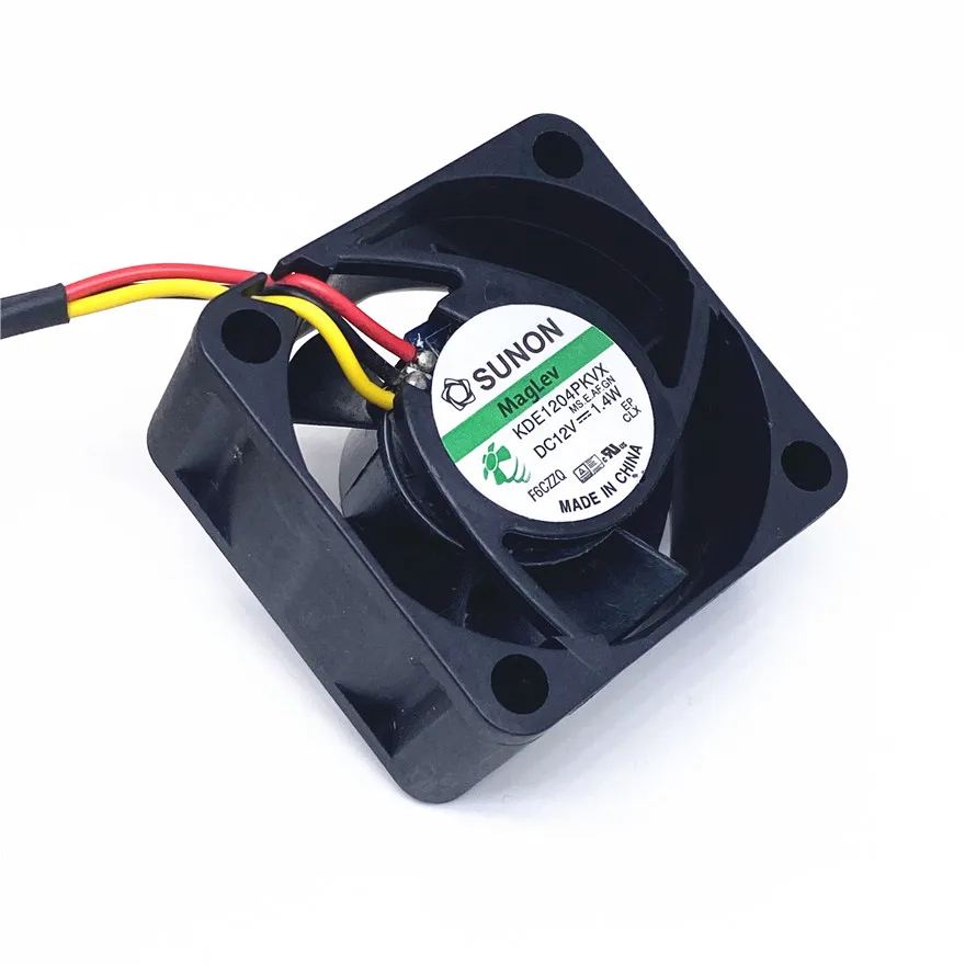 Ventilador Axial, 3Pin, 40mm, 4cm, KDE1204PKVX, DC12V, 1.4W, 40mm