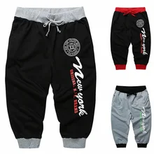 Ouma AliExpress Для мужчин спортивные Капри с рисунком на шнуровке из лакированной кожи Большие Размер затрудняетесь в выборе правильного размера? Повседневное Для Мужчин's Пляжные шорты