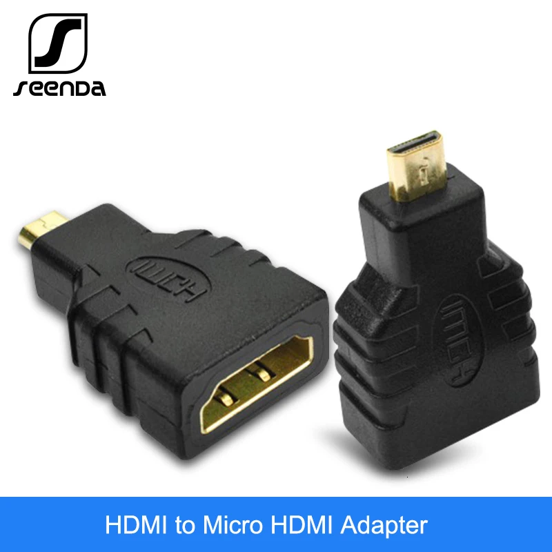 SeenDa 1080P микро HDMI к HDMI адаптер Мужской к женскому HDMI удлинитель-адаптер с конвертером для телефона планшета HDTV камеры