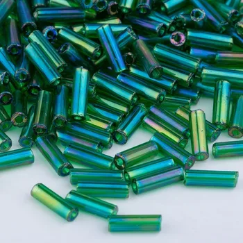 

Taidian Japanese Glass Matsuno Bugle Beads For Beads Embroidery 6mmx1.9mm 10grams/lot About 290 Pieces