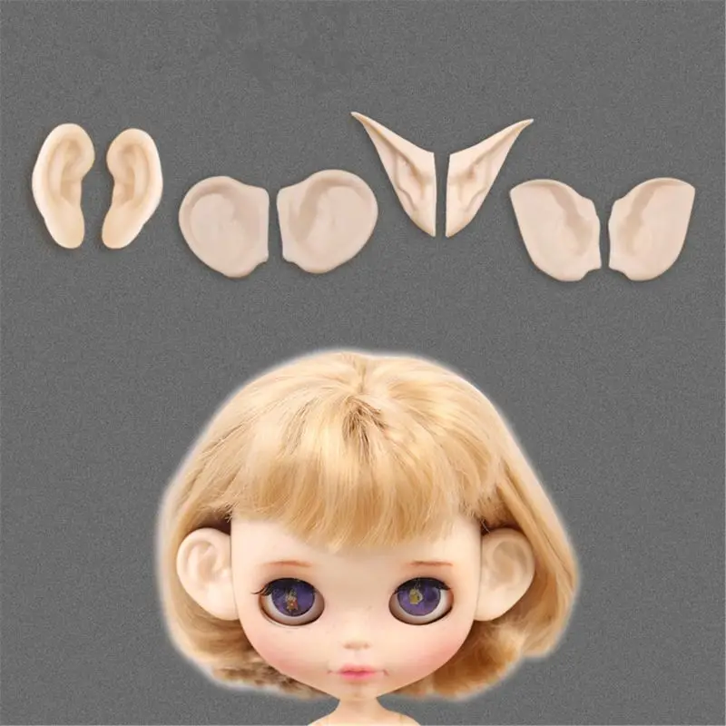 Blyth кукла ледяная игрушка уши игрушка белый натуральный загар темная и супер черная кожа, только уши без куклы