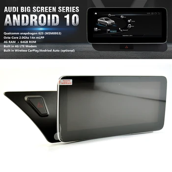 

10.25" Car Android 10 Screen For AUDI A4 A5 2015 Audio Stereo GPS Navigation Head Unit Octa Core 2.0Ghz Snapdragon Processor