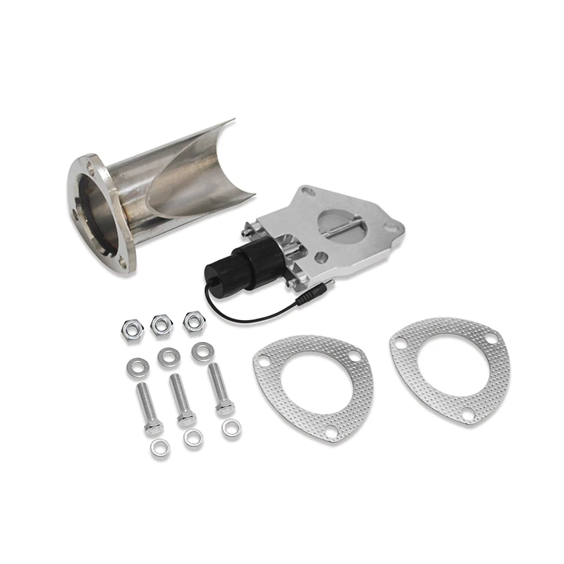 Exhaust Sound Valve Kit 2"/2.25"/2.5"/3.0" Electric Stainless Steel Exhaust Cutout Valve