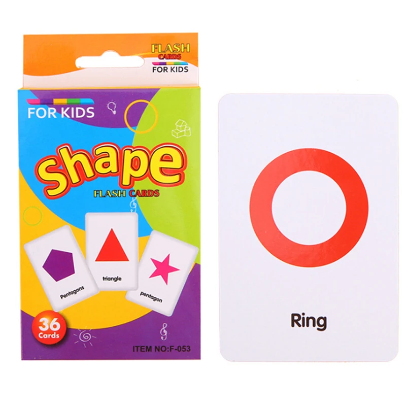  Baby Learning Toy Children Recognition Color Animal Shape Teaching Card Pocket Flash Learning Monte - 4000113786611