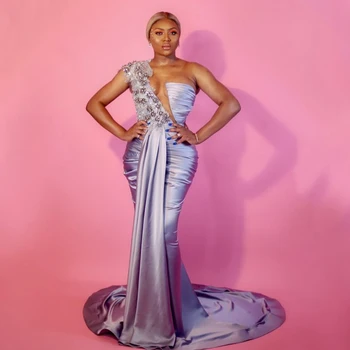 Chuks African Satin Bodycon Gown