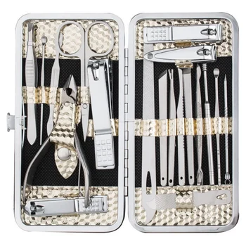 

New 19Pcs Multifunction Nail Clipper Set Manicure Tools Set Nails Clipper Scissors Tweezers Ear Pick Beauty Manicure Care Tool
