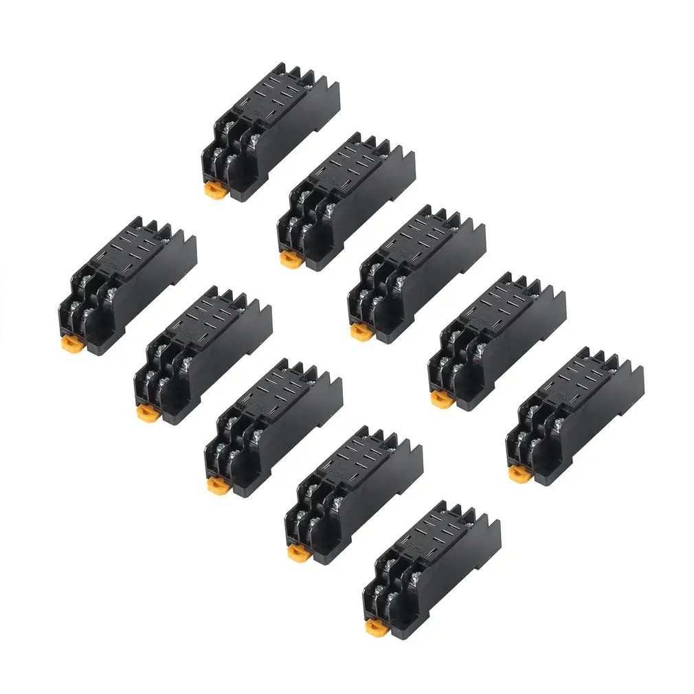 

10PCS Coil Power Relay LY2NJ DPDT 8 Pin PTF08A JQX-13F Socket Base Electronic Micro Mini Electromagnetic Module Switch