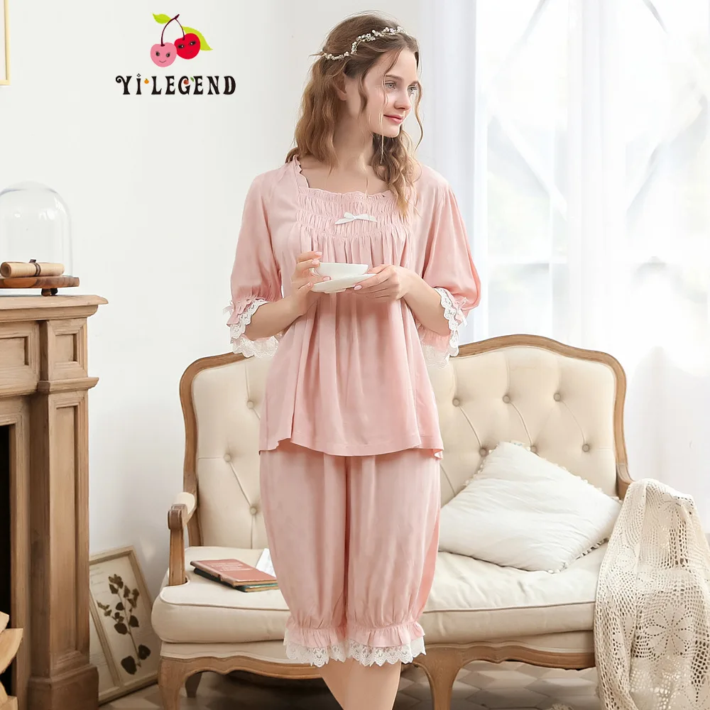

New Products WOMEN'S Pajamas Spring And Summer-Pure Cotton Half-sleeve Shirt Thin Cute Hipster Fashion Korean-style Home Wear WO