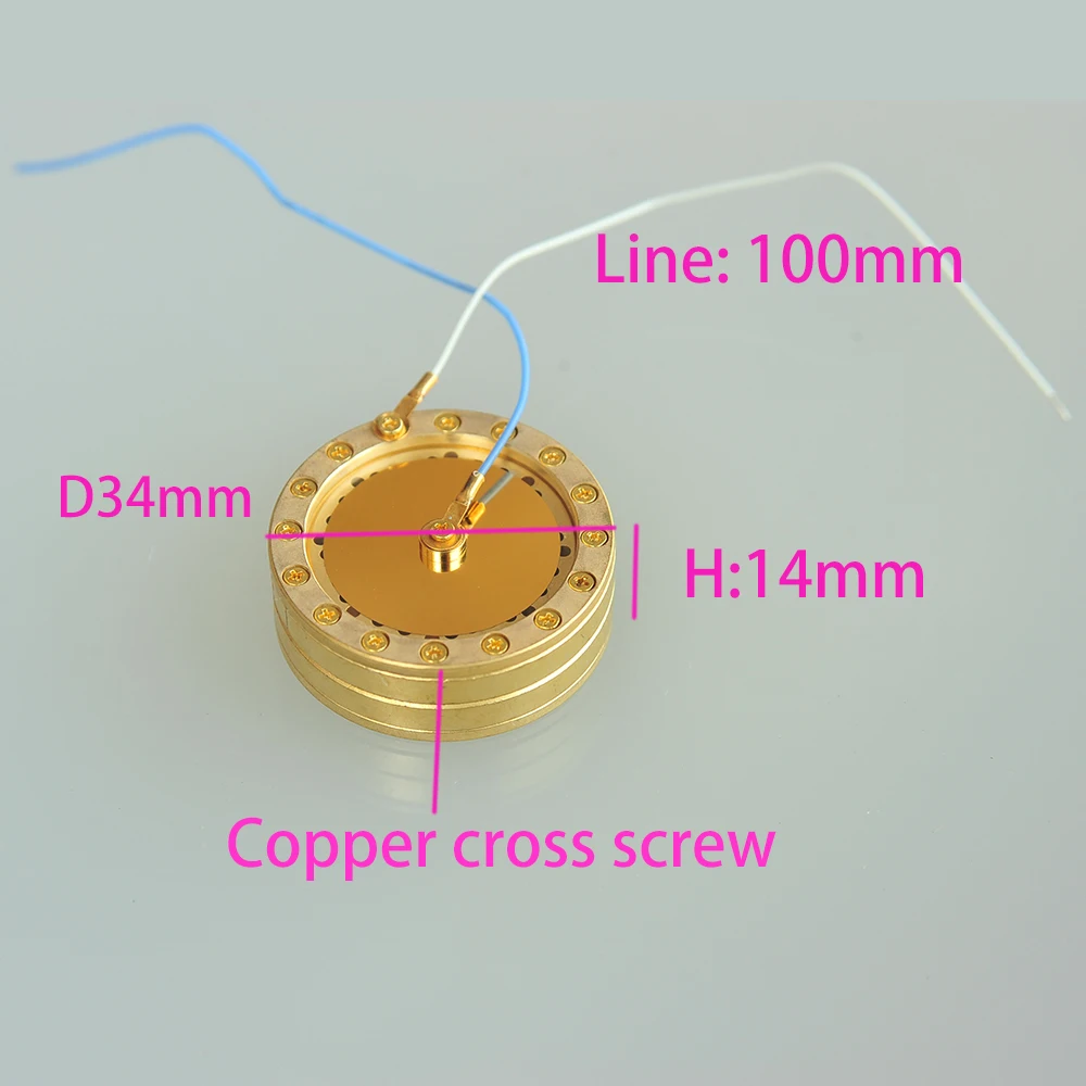 Cápsula para Neumann Copperize Prata Ouro Grande Diafragma Condensador Mic 34mm Cápsula Cartucho Núcleo Microfone Faça Você Mesmo Substituição - Image 4