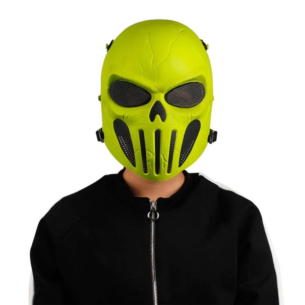Череп Скелет полная защитная маска для лица для Хэллоуина вечерние страйкбол маска на лицо Охота Тактический Открытый CS Вечерние Маски