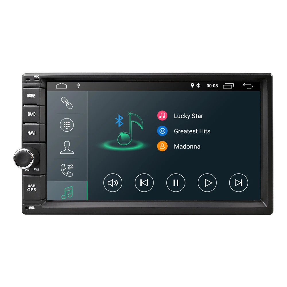 Perfect Hizpo Android 9.0 Universal 2 din Car Multimedia Player Autoradio 2din Stereo 7" Touch Screen Video GPS Player Auto Radio Audio 2