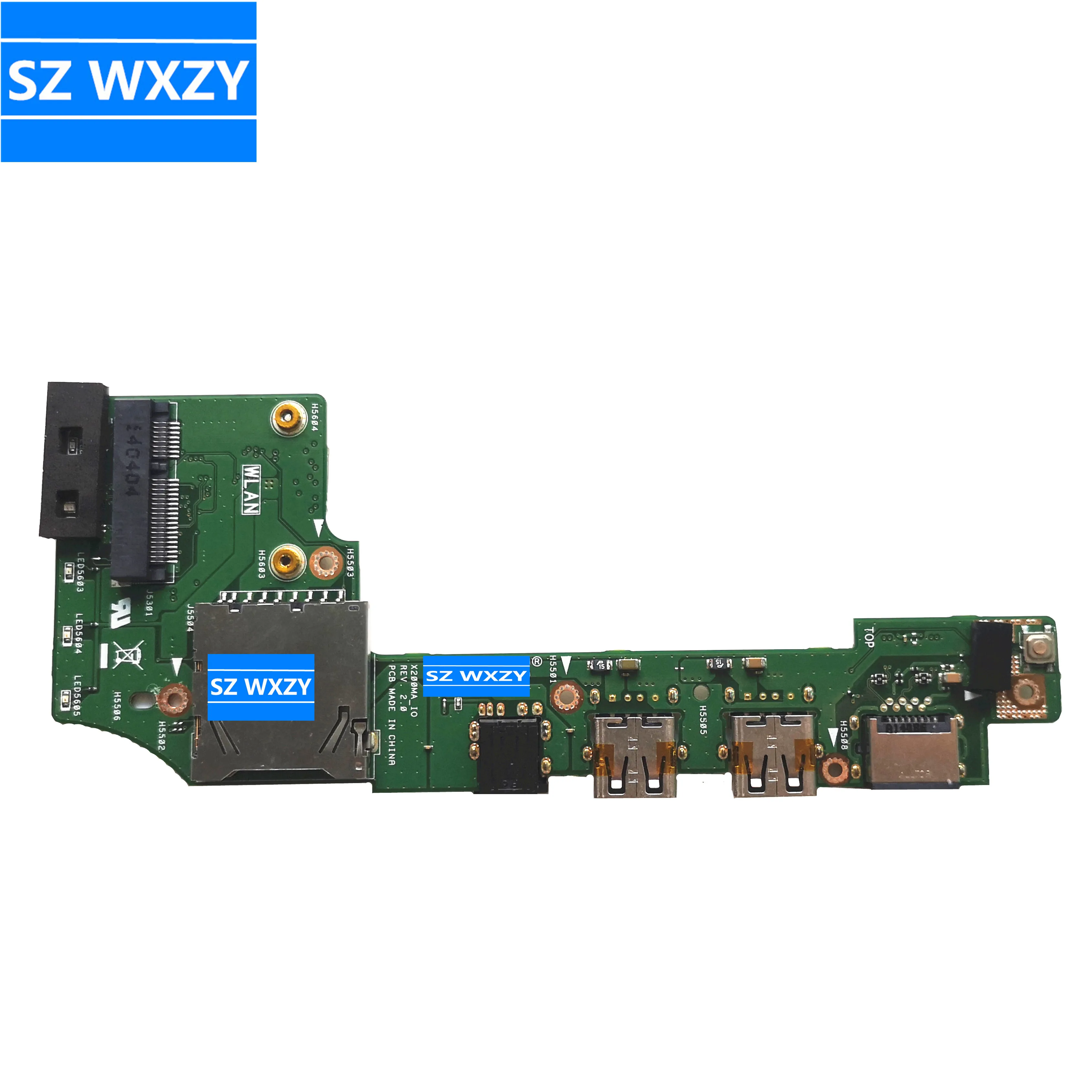 Оригинал для ASUS x200 X200M X200MA USB SD кардридер аудио Плата IO_BOARD с кабелем|Компьютерные