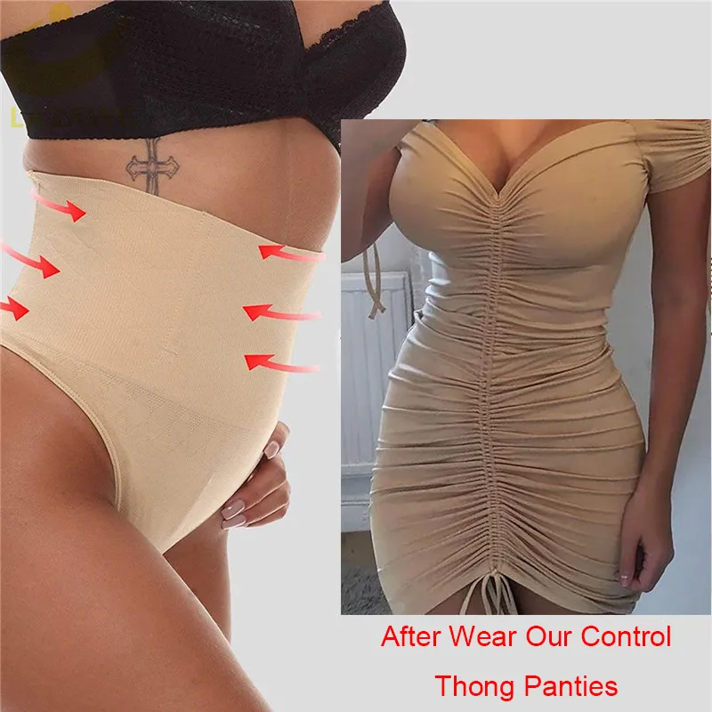 LAZAWG Tummy Control Thong Shapewear for Women Shaping Underwear
