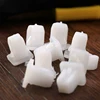 50Pcs Square White Auto Bumper Fastener Rivet Retainer Push Car Cover Fender Car Door Clamp Panel Clip Auto Plastic Fasteners ► Photo 2/6