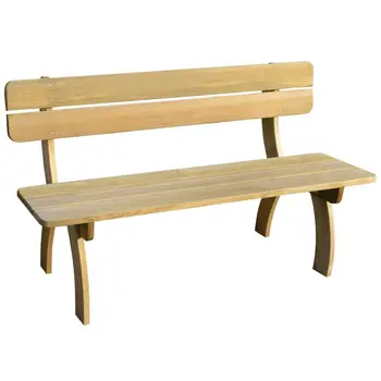 

vidaXL Garden Bench 150 cm Impregnated Pinewood