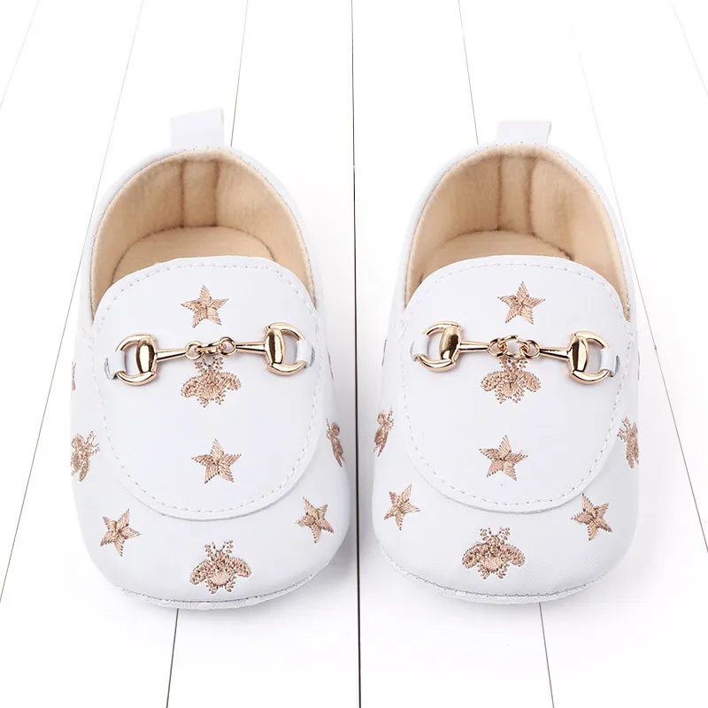 New fashion high quality newborn baby boy shoes moccasins Patch Slip-On plaid casual new born infant toddler baby girl shoes 6
