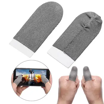 

2pcs Breathable Game Controller Finger for PUBG Mobile Games Android iOS Smartphone Game Touch Screen Sweat Proof Gaming Gloves