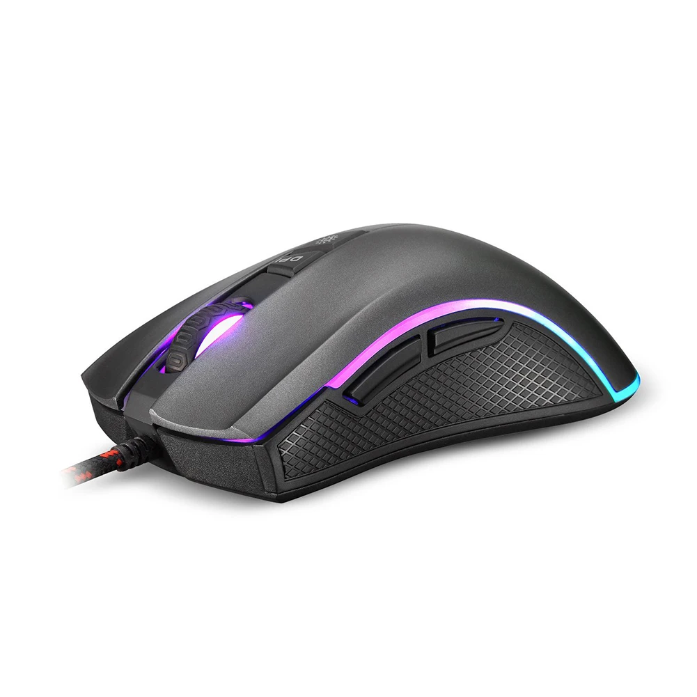 M625 PMW3360 Sensor Gaming Mouse 4000 DPI 4000 FPS 7 Buttons RGB Back light Optical Wired Mice with Fire Key For FPS Gamer