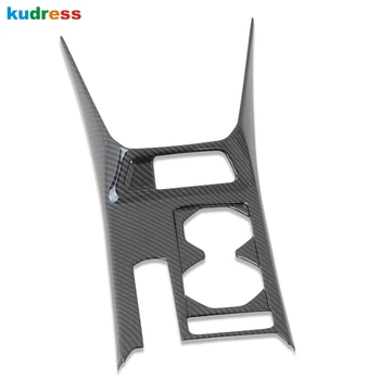 

For Volkswagen For VW T-Cross 2018 2019 2020 Carbon Fiber Water Cup Holder Frame Cover Trim Car Interior Accessories LHD