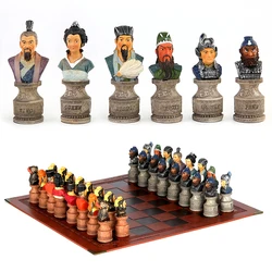 Pure Color Gold Silver Roman Column Resin Table Game Chess Luxury Knight Educational Toy Chess Character Characteristic Theme