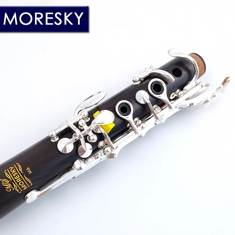 Clarinet Woodwind Instrument MORESKY Bb Clarinet Wood ebony 17 Keys Grenadilla