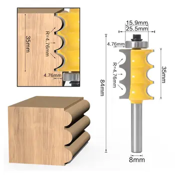 

Durable Handle Woodworker Router Bit Tenon Cutter Woodwork Milling Cutter Drill Bit for Household Wooden Supplies