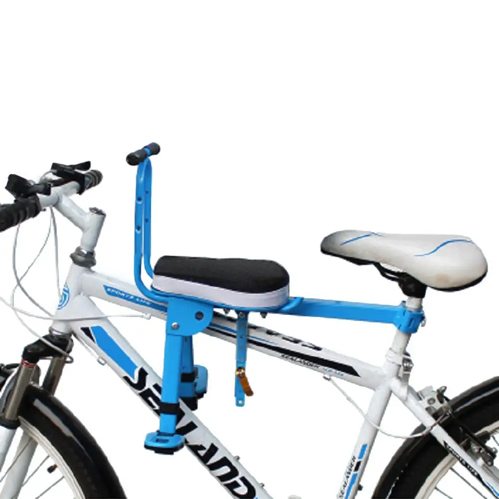 Bicycle child front seat tool with armrests for easy use and comfort for travellers with children
