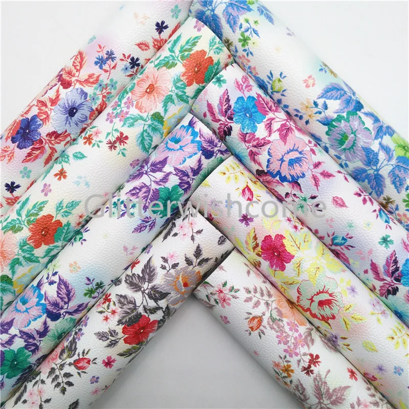 21x29cm A4 Size Vinyl For Bows Flowers Printed