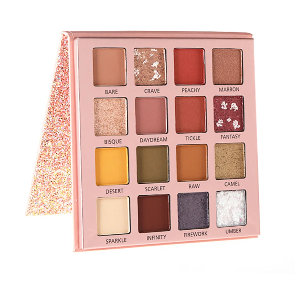 

Beauty Glazed Glitter Eyeshadow Palette Nude Waterproof Glitter Pigment Matte Eye Shadow Palette Makeup Palette Cosmentic TSLM1