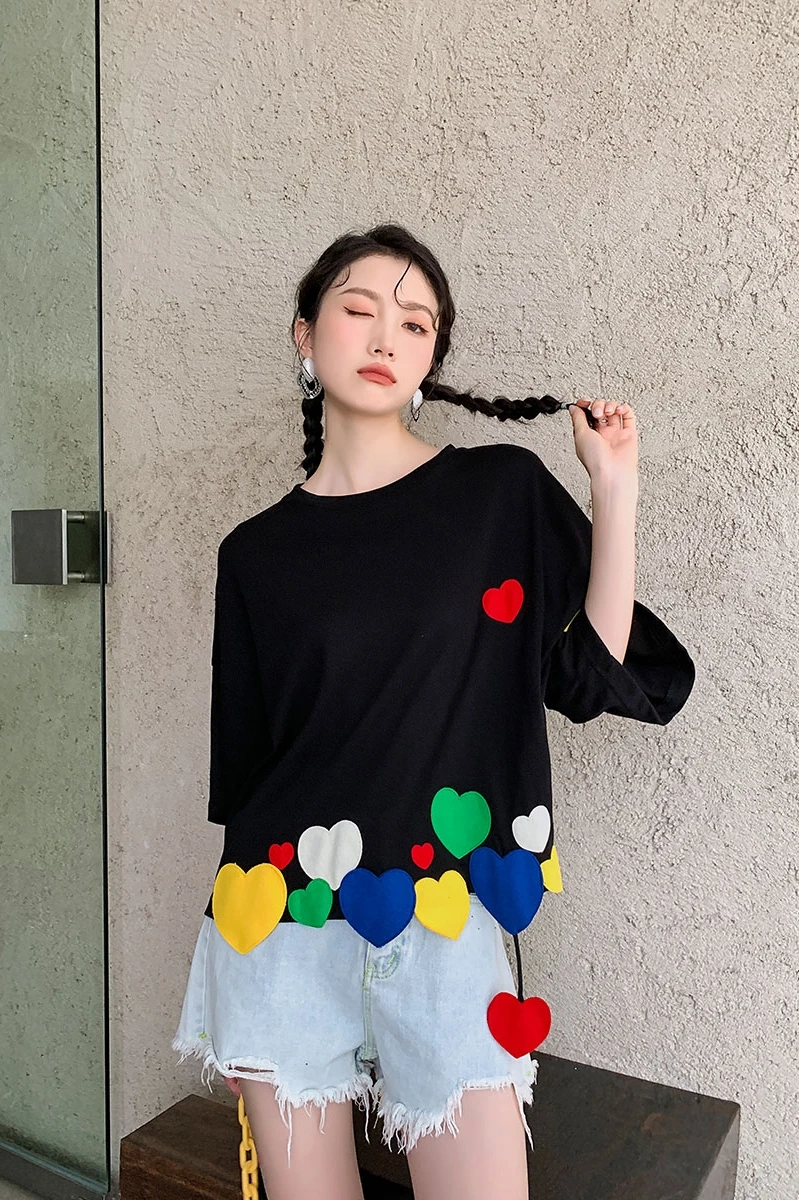 【CPGN STUDIO】24SS★ Rough Heart Crop Short Sleeve Tee MUSINSA | CPGN STUDIO Heart Luna Short Sleeve T-shirt Brown
