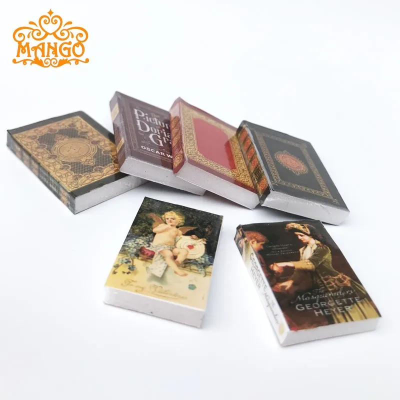 

1/12 Миниатюрные книги для кукол 0b11 аксессуары для кукольного домика мебель игрушка ролевые игры игрушки для девочек Подарки Мини-книги 12 шт.