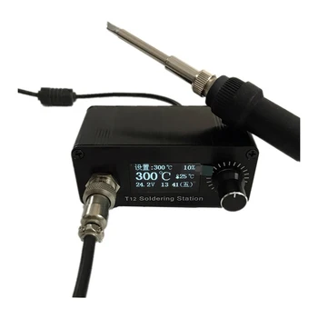

DC 24V T12 Electric soldering iron Mini Soldering Stations OLED Digital Display Welding Repair Tools DIY Portable soldering iron