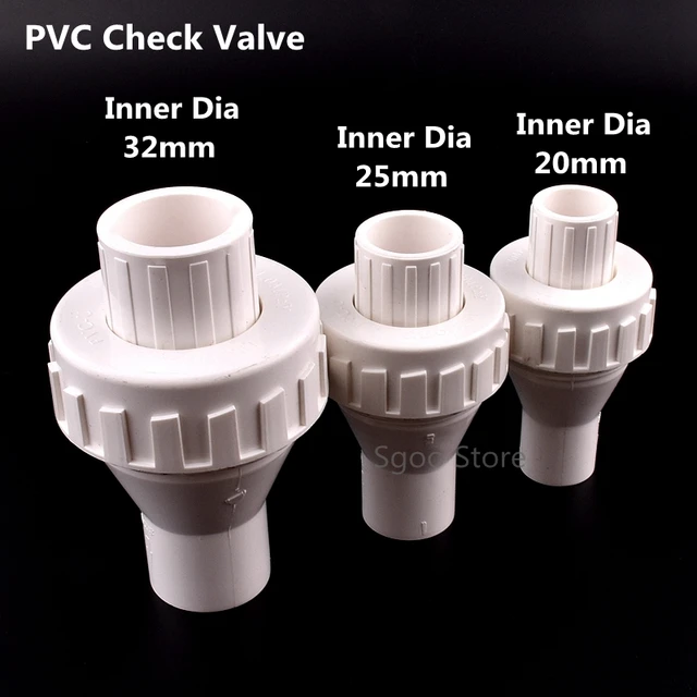 20/25/32 Mm Id Pvc Öv Rugó Egyirányú Nem Visszatérő Ellenőrző Szelepcsövek Illesztő Csatlakozó Adapter Vízcsatlakozó A Kert Öntözéséhez - Image 2