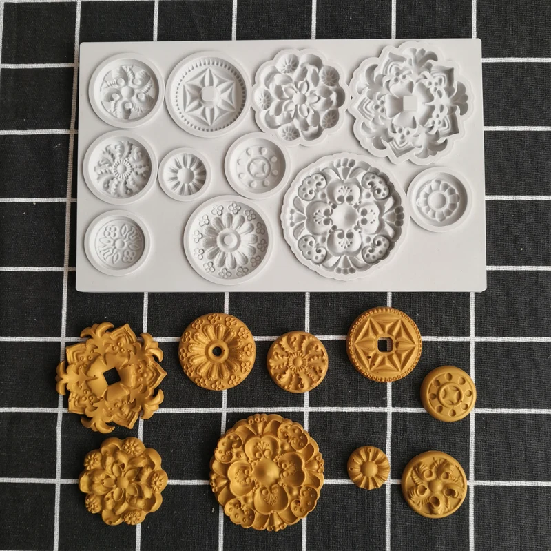 Gumpaste silicone mold Chocolate candy pastry cake tool Sugarcraft Flower Gingerbread Cookie Mould | Дом и сад