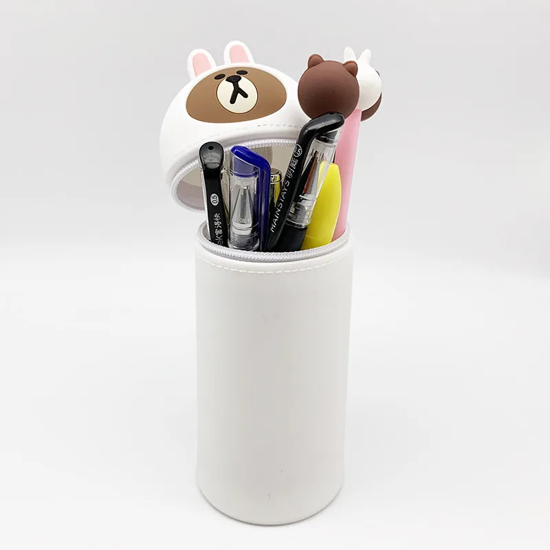 long pencil case Модный длинный кошелек, дорожная моющаяся сумка, косметичка для туалетных принадлежностей, косметичка с милым рисунком утки, косметичка, органайзер, косметичка, набор, чехол для карандашей - Цвет: long pencil case
