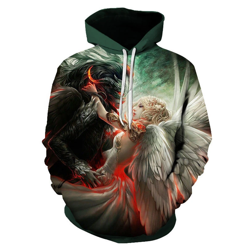 off white angel hoodie