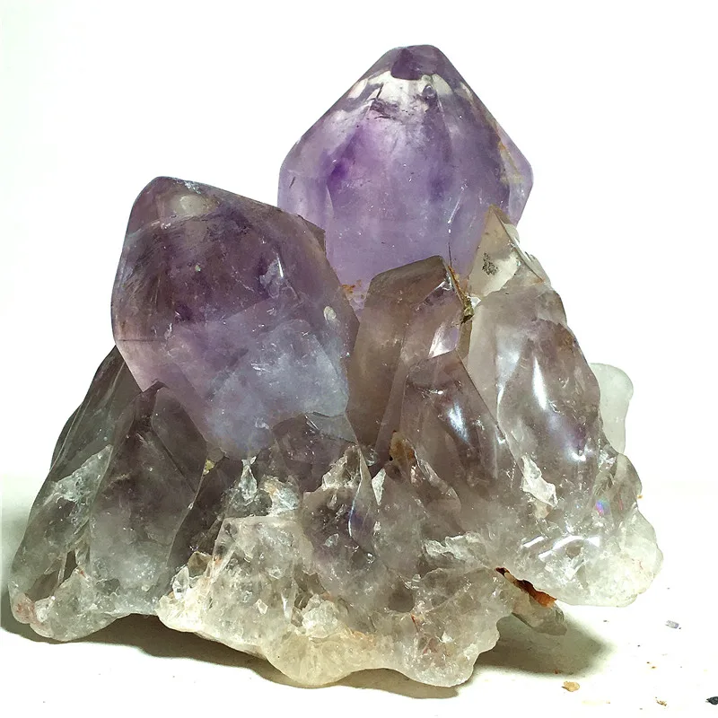 

Natural amethyst QUARTZ Crystal Cluster Specimen Stone and craft reiki healing Decor