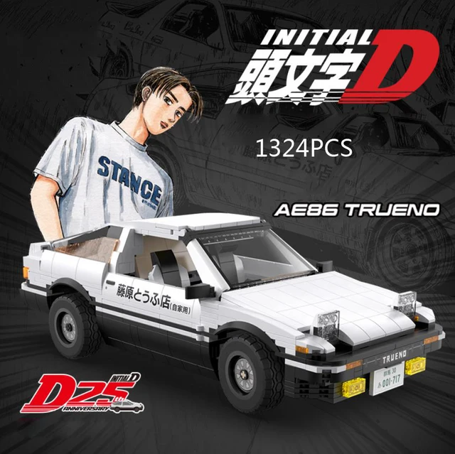 Technical Racing Anime Initial D 2.4ghz Radio Remote Control Building Block 1:12 Scale Toyota Ae86 Trueno Model Rc Toy For Gifts 1