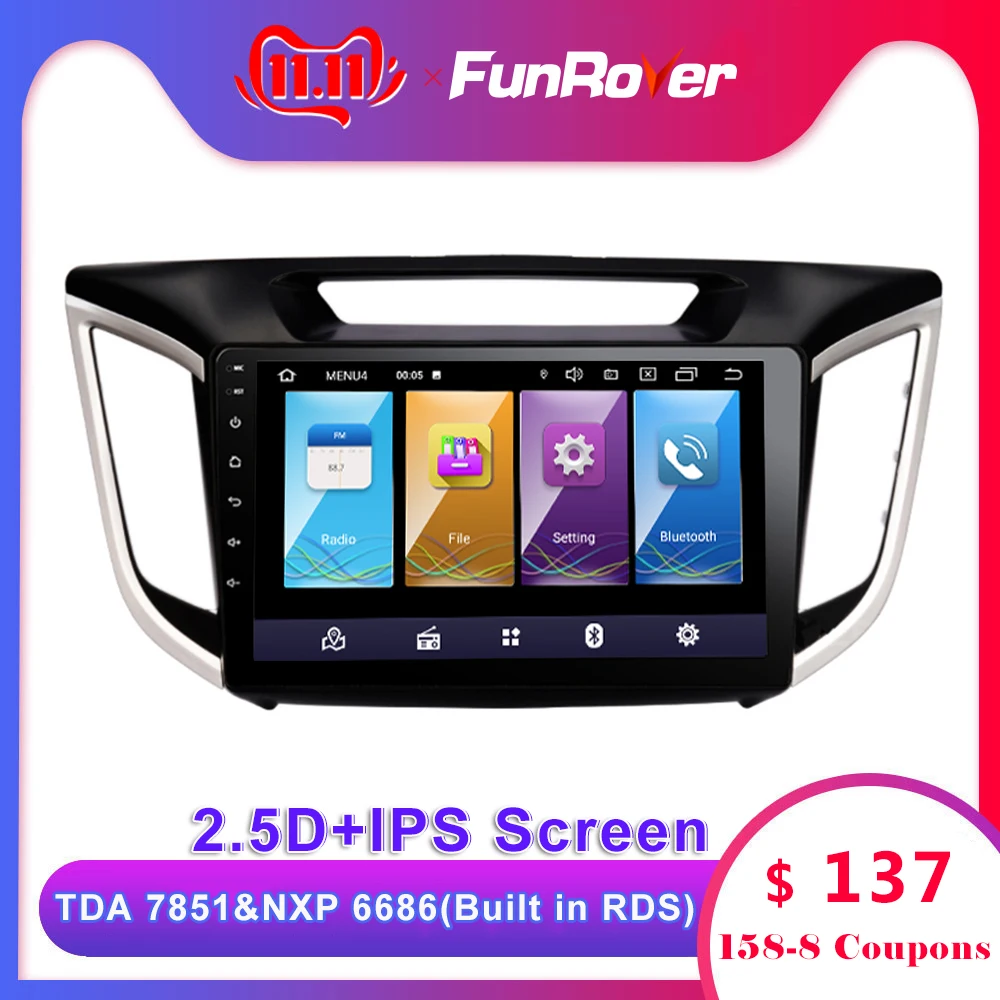 Cheap Funrover android 9.0 2.5D+IPS car dvd radio multimedia Player 10 headunit for HYUNDAI IX25 CRETA 2014 2015 2016 video navigation 0 Cheap Funrover android 9.0 2.5D+IPS car dvd radio multimedia Player 10 headunit for HYUNDAI IX25 CRETA 2014 2015 2016 video navigation 0