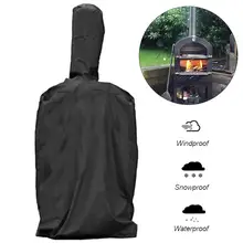 Черная печь для приготовления пиццы на открытом воздухе непромокаемая крышка мангал для барбекю масло пыленепроницаемый водонепроницаемый ПВХ покрытие покрытия кухонные принадлежности, аксессуары