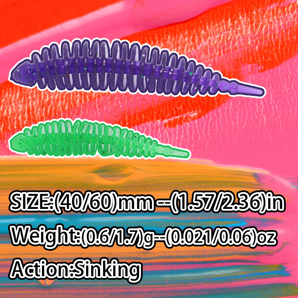 Premium Soft Bait Worm Fishing Lures - TANAN Series - Perch, Carp & Bass Fishing Essentials