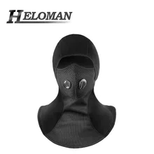 Анти-загрязняющая зимняя велосипедная маска для лица Лыжная Шапка велосипедная лицевая термальная флисовая шарф щит сноуборд шляпа холодный головной убор