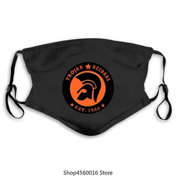 

nouveau meilleur logo TROJAN RECORDS SKAD musique hommes masque noir dans les vêtements pour hommes 2020 masque de marque de hau