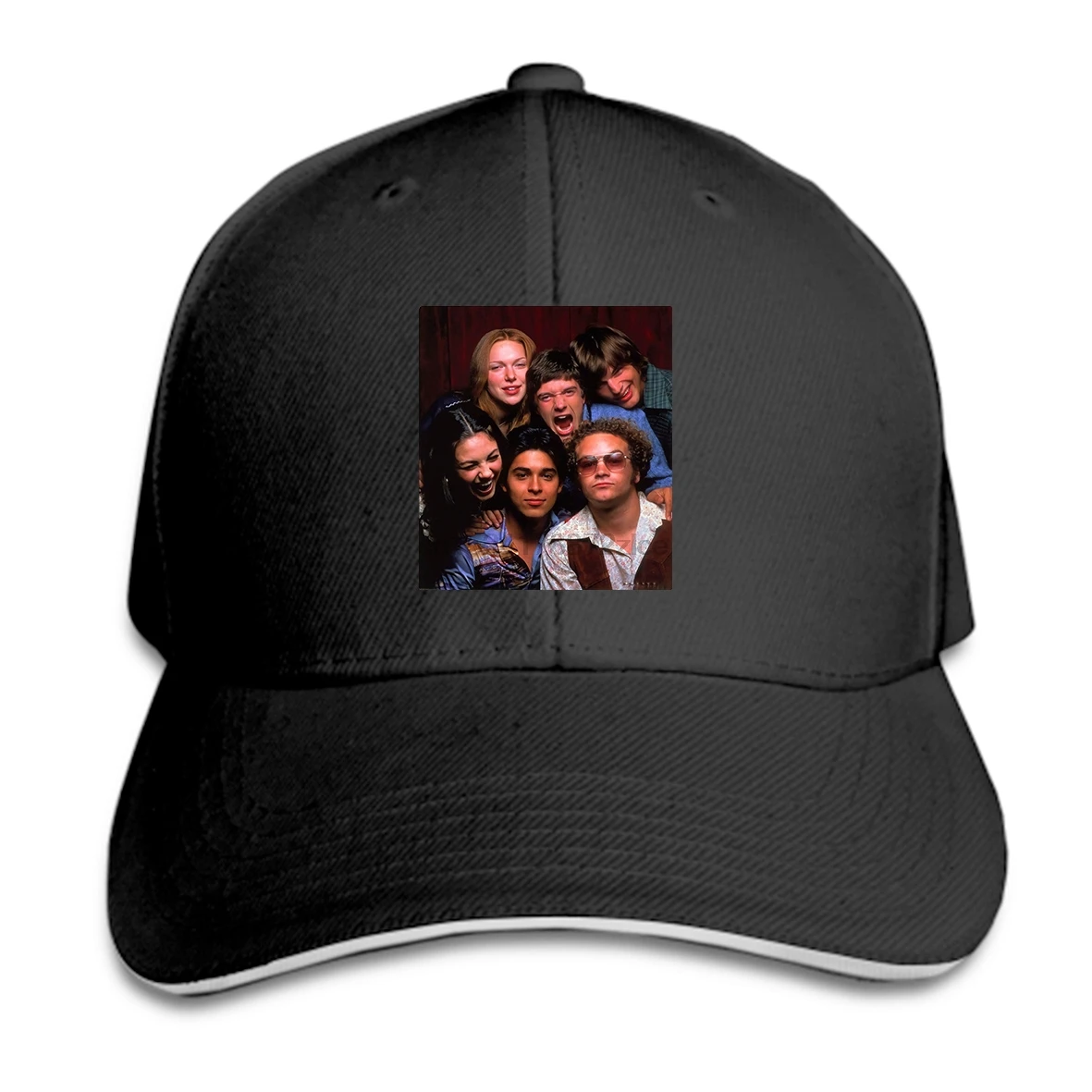 Печать индивидуального рисунка на Бейсбол Кепки новое, что 70-х показать 2 Для мужчин черный Для мужчин шапки остроконечные Кепки